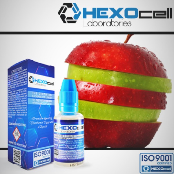 Κόκκινο Πράσινο Μήλο-Eliquid Hexocell 30ml